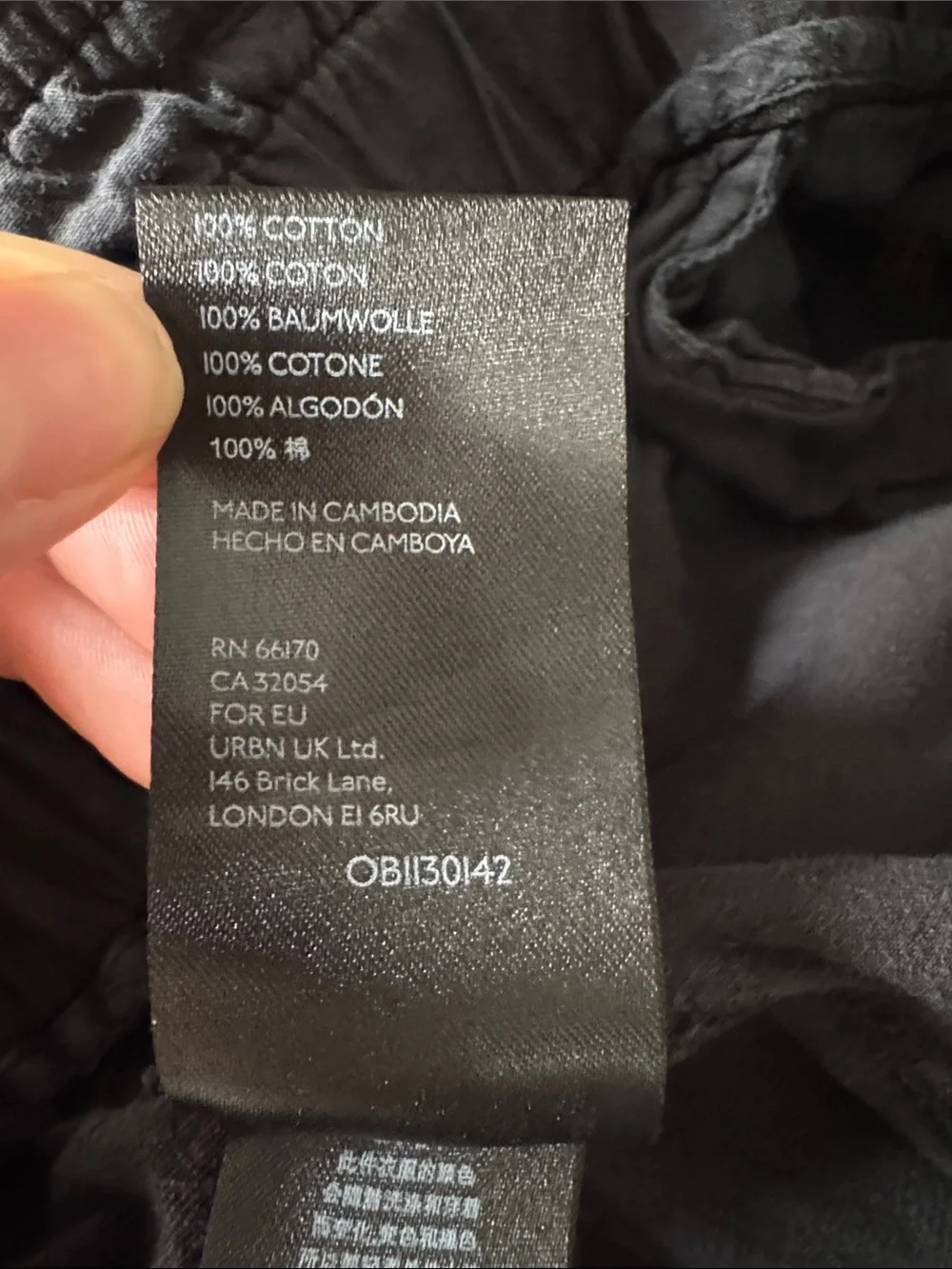 Anthropologie High Waist Tapered Leg Trousers 100% Cotton Faded Black Size Small